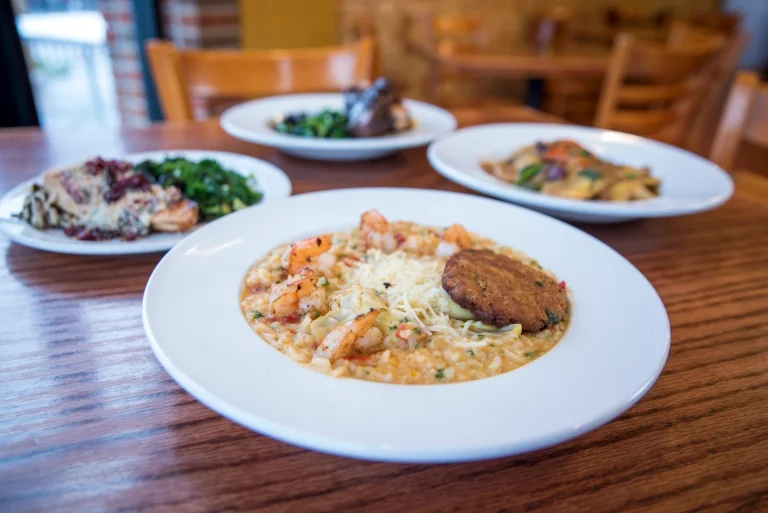 A plated risotto dish